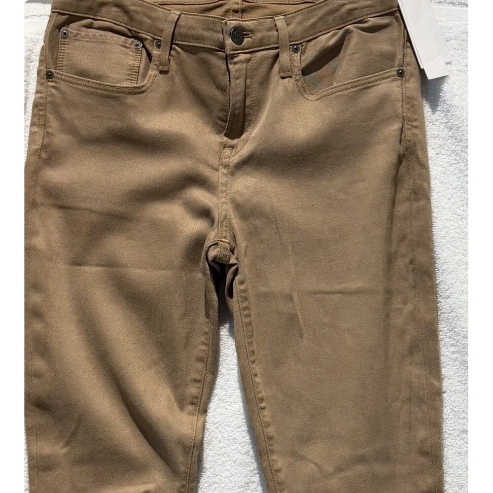 Helmut Lang Women's Ankle Pants Slim Straight Leg Khaki Beige Tan  30